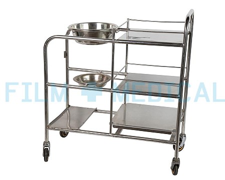 Trolley 3 Tiered with Bowl Holders